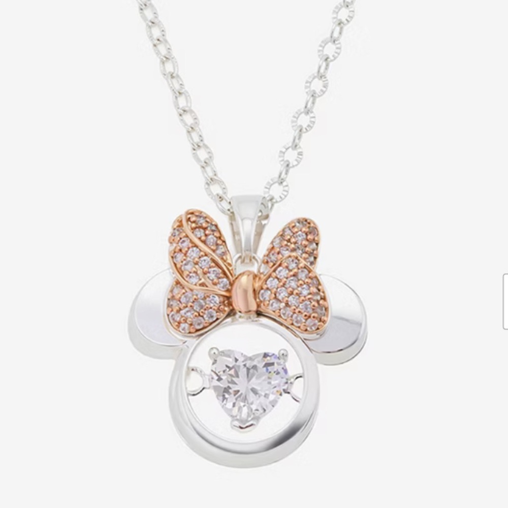 Disney Classics Jewelry | Minnie Mouse Crystal Pendant Necklace - Picture 3 of 10